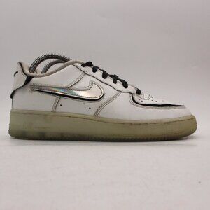 Nike AF1/1 Low GS 6 Youth Women 7.5 Summit Sneakers Aqua Holographic DH7341-100